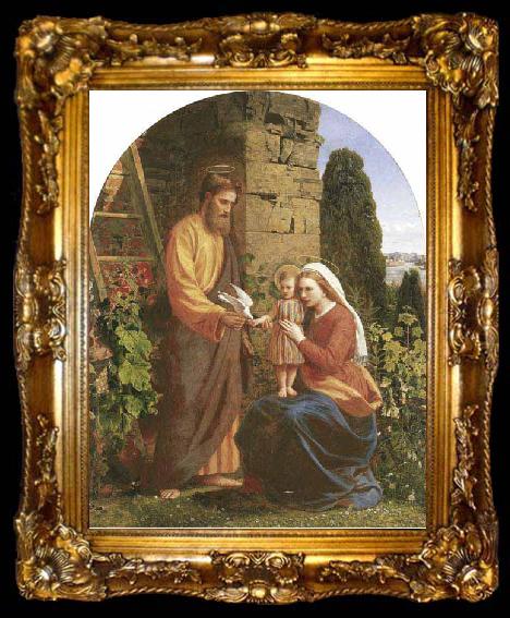 framed  James Collinson The Holy Family, ta009-2
